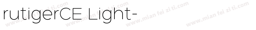 rutigerCE Light字体转换